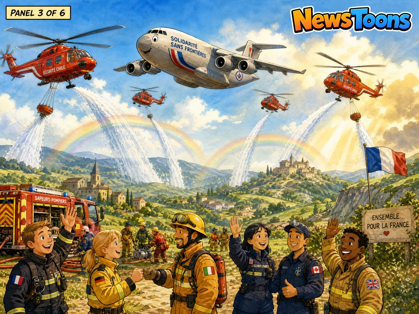 Panel 3: Friends From Many Lands