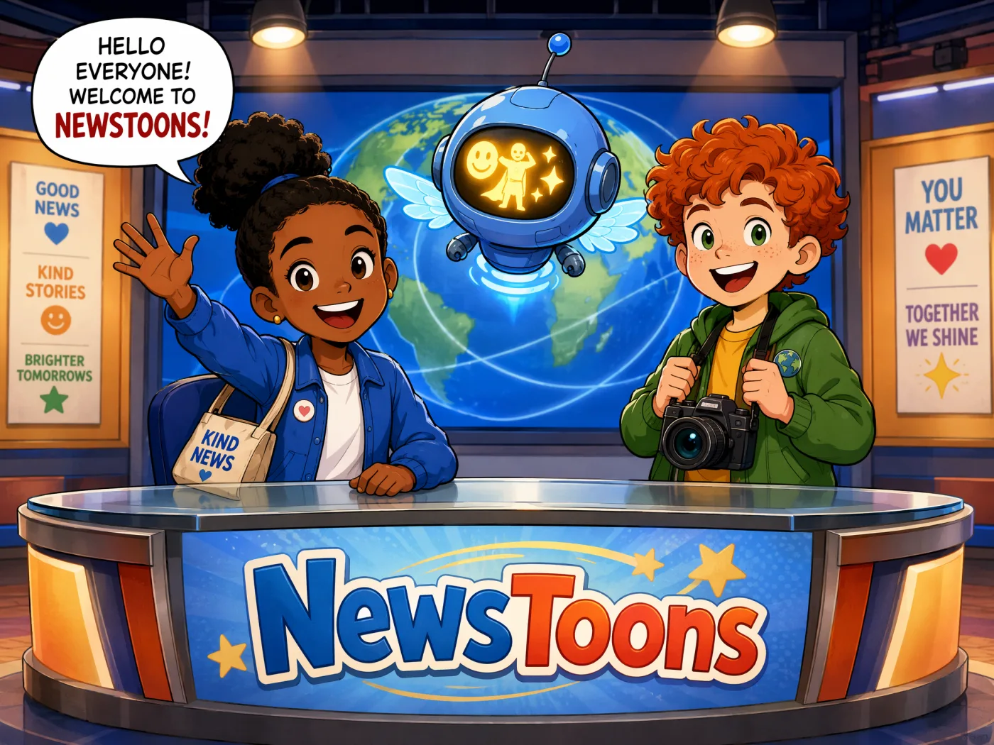 Panel 1: Studio Welcome