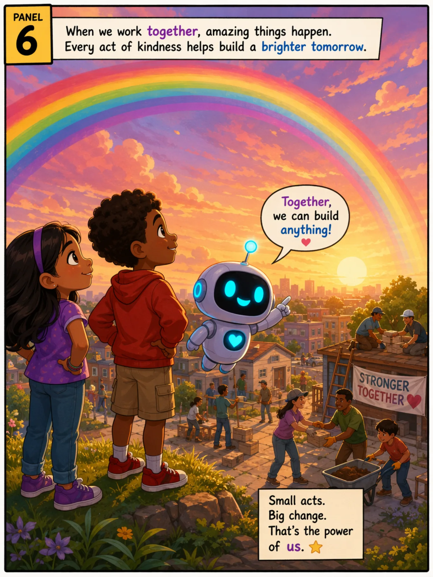 Panel 6: Resolution
