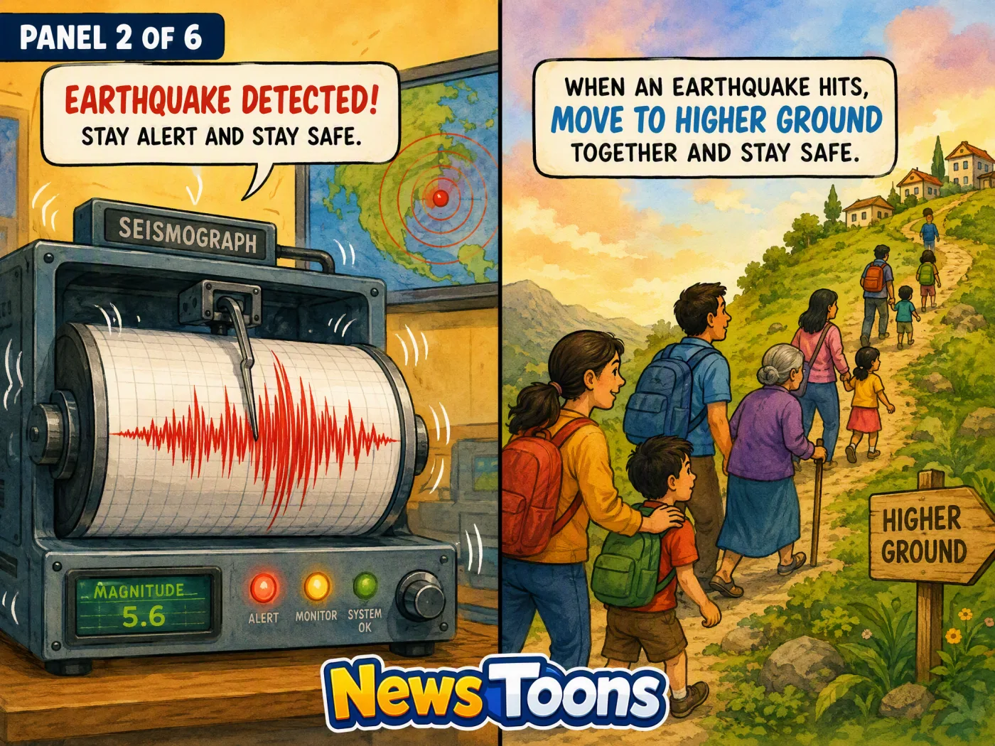 Panel 2: Earthquake