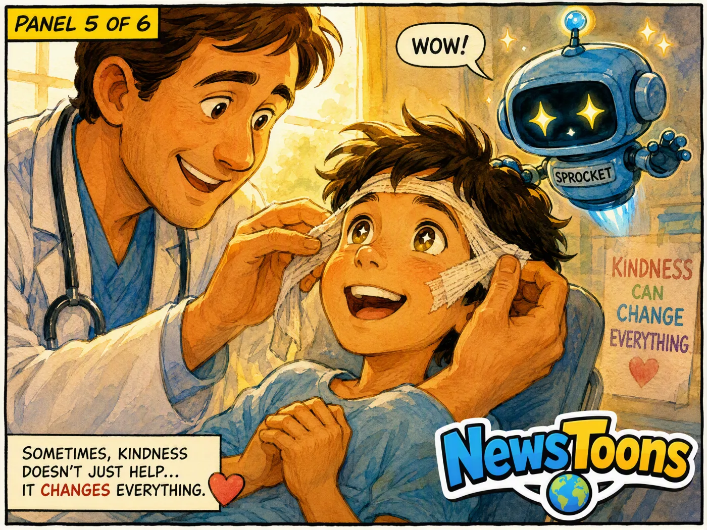 Panel 5: Doctor's Gift