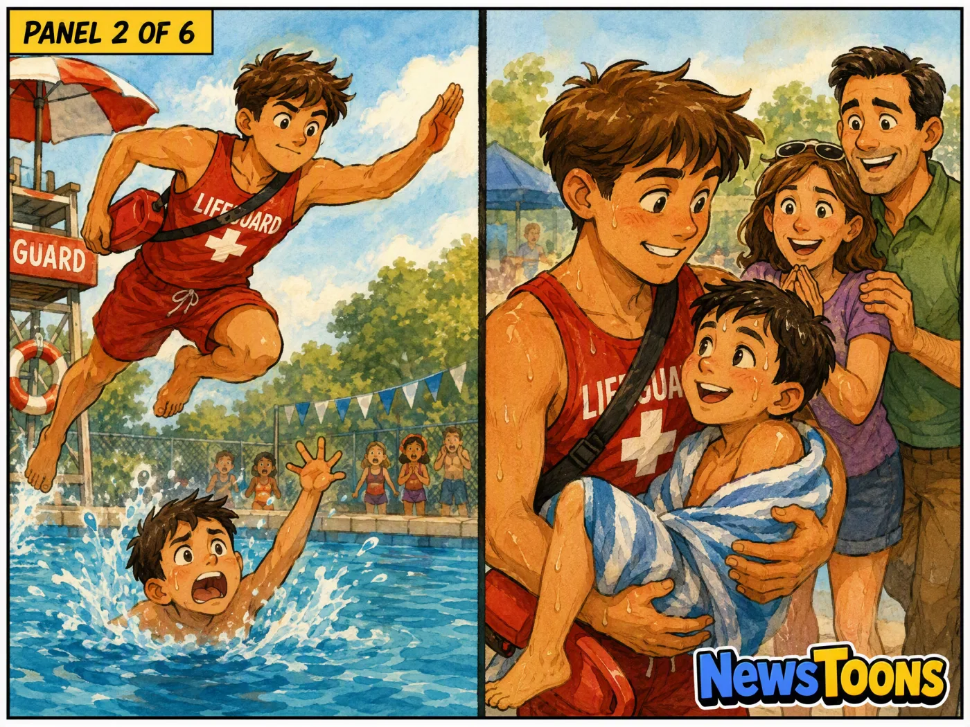 Panel 2: Hero Lifeguard