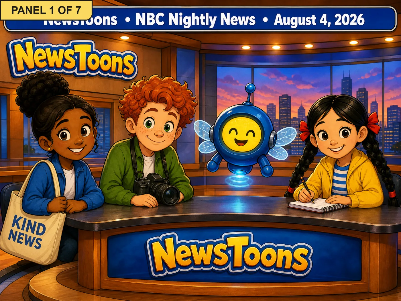 Panel 1: Studio Welcome