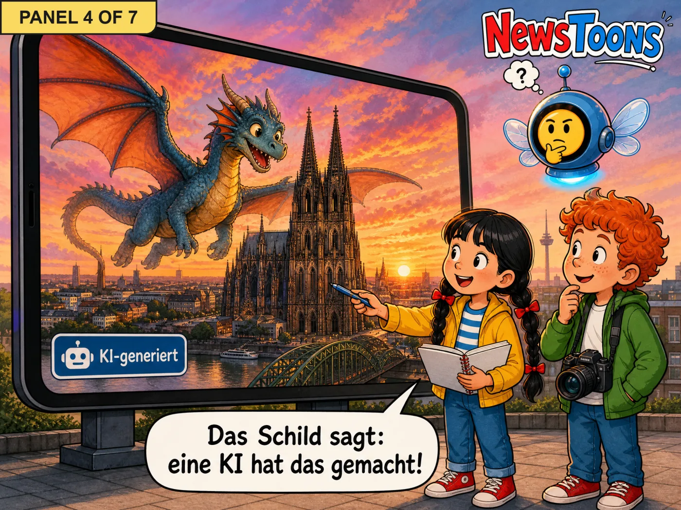 Panel 4: Was ist ein KI-Schild?