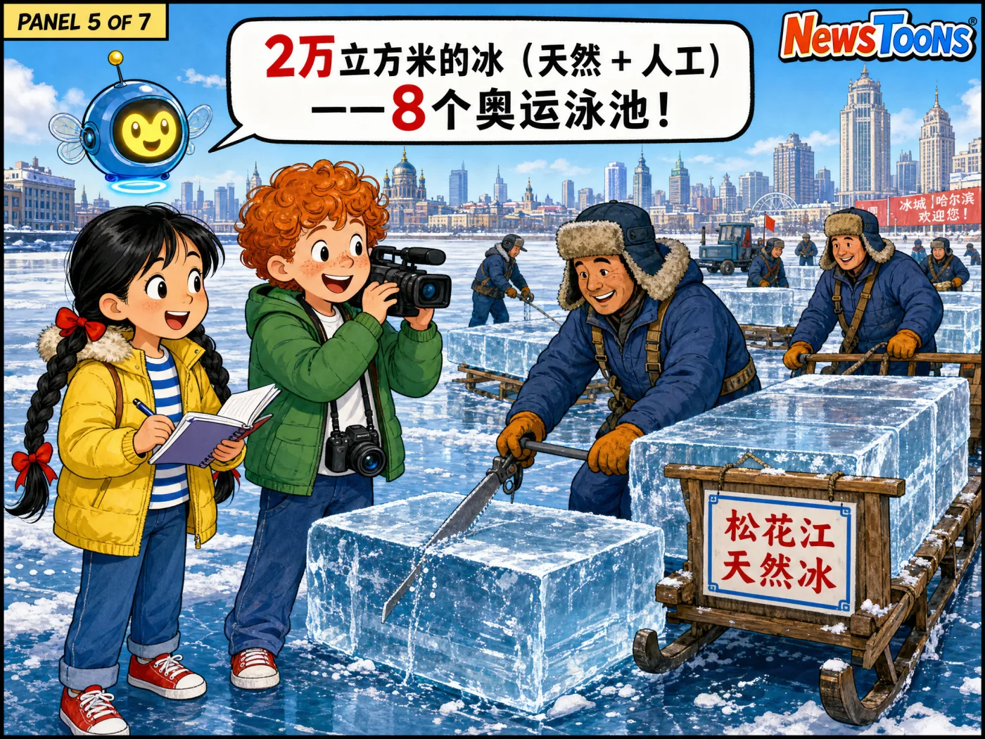 Panel 5: 2万立方米的冰