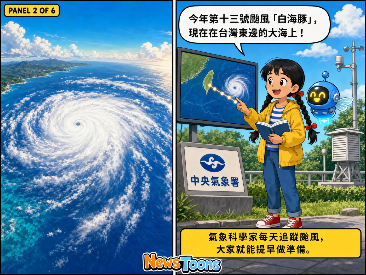 Panel 2: 颱風在哪裡？