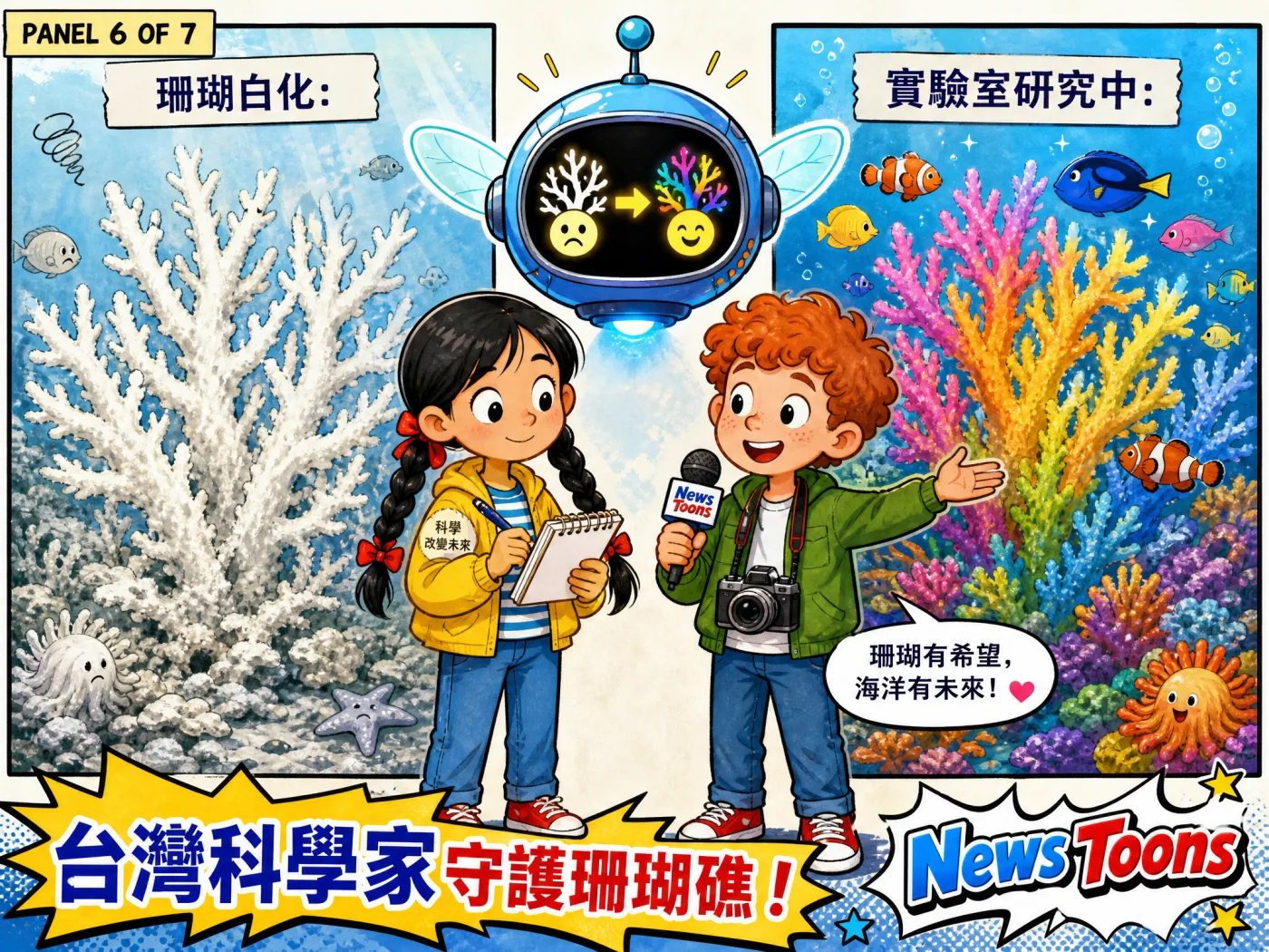 Panel 6: 台灣科學守護珊瑚礁